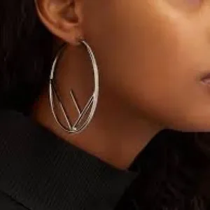 Fendi large hoop earrings deals
